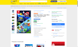 Super Mario Galaxy 1 y 2 por $894 | Mercado Libre