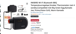 Inkbird ISC-027BW BBQ Controller voor €71,99 bij Amazon