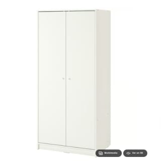 Armario con 2 puertas IKEA Kleppstad blanco por 74,99€