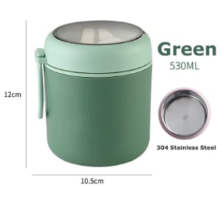 Tarro térmico p/alimentos 530ml/710ml 2 contenedores $2.630 solo en AliExpress, Chile