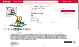 Lego Lionel Messi 500 Piezas por $489 | Oferta Sanborns