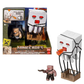 Mattel JFB69 Minecraft Ghast de ataque con luces sonidos y figura Piglin por 14.99€
