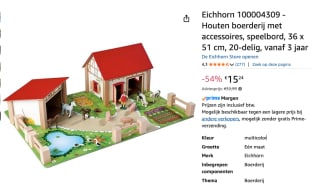 Eichhorn - houten boerderij voor €15,24 bij Amazon
