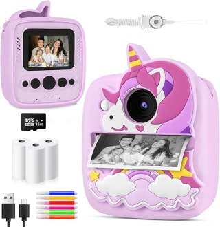 Cámara fotos infantil instantánea unicornio por 14.99€