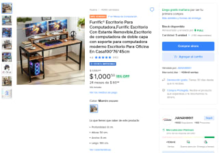 Escritorio Furrific 100*76*45cm por $1,001 | Mercado Libre