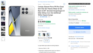 Poco F8 Pro 12GB 512GB por $7,820 | Mercado Libre (Santander)