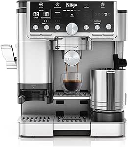 Cafetera express Ninja Luxe Café Pro, 9 bar, 1650 W, Sistema doble espuma por 457.85€