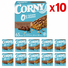 CORNY 0% Chocolate con Leche 10 x 120 g por 3.99€