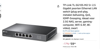 TP-Link TL-SG105-M2 voor €39,99 bij Amazon