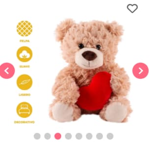 Peluche Miniso Osito Con Corazón Felpa Café 26x33 $4.995 Disponible en Miniso, Cl cm