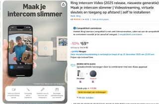 Ring Intercom Video - slimme deuropener voor intercomsystemen voor €69,99 bij Amazon