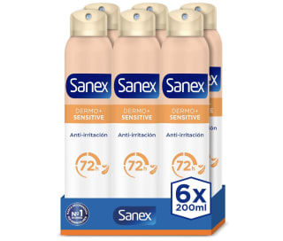 Sanex Dermo+ Sensitive Pack 6 Por 15,39€ (70% Descuento En 2da Unidad)