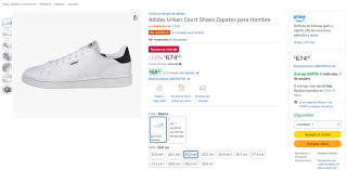 Adidas Urban Court Shoes para Hombre por $674 en Amazon