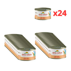 Pack: Almo nature HFC Puppy Lata comida húmeda perro pollo 24x95g (Total 2,28Kg)