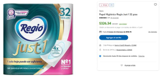 Papel Higiénico Regio 32 rollos por $287 | Oferta Sam's Club