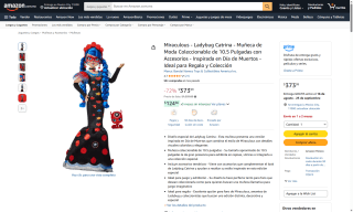 Muñeca Ladybug Catrina 10.5'' por $374 | Oferta Amazon