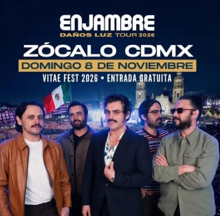 Gratis: Enjambre en el Zócalo (CDMX) — Vitae Fest, 8 nov 2026