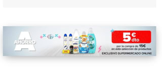 -5€ de Descuento directo por compra de 15€ en Carrefour.