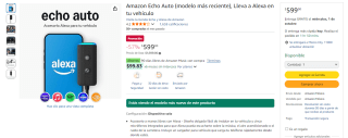 Echo Auto con Alexa por $599 | Oferta Amazon