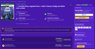 Fortnite Minty Legends Pack + 1000 V-Bucks por $125 en Eneba