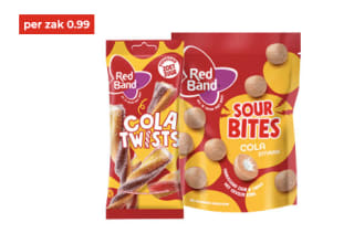Gratis Red Band Sour Bites Cola na cashback via Tikkie bij Hoogvliet