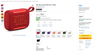 JBL Bocina Portátil Go 5 por $591 en Amazon