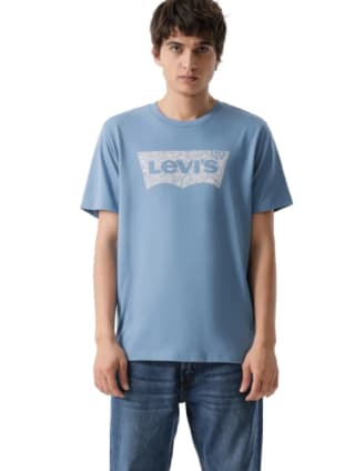 Polera Hombre Graphic Crewneck Tee Azul Levis por $13.790