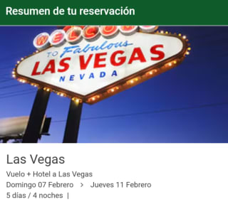 Las Vegas (5 días / 4 noches) por $5,519 en Liverpool