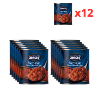 Cidacos Tomate troceado, Latas 12x820g por 7.99€