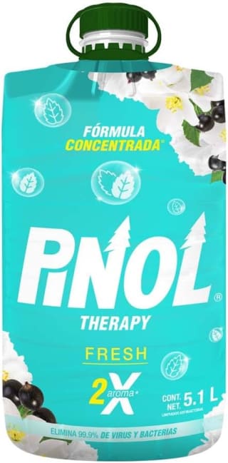 Pinol Limpiador Multiusos Aromas Therapy Fresh 5.1L por $93 en Amazon