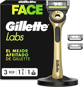 GilletteLabs Maquinilla de Afeitar Champion Gold Edition con 3 Recambios por 15.25€