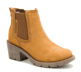 Botín de Cuero Chealsea Mujer Café Claro CAT por solo $114.990 en Falabella