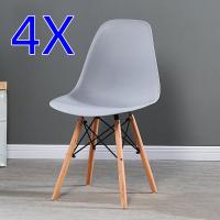 Juego 4 sillas nórdicas madera por 49.13€