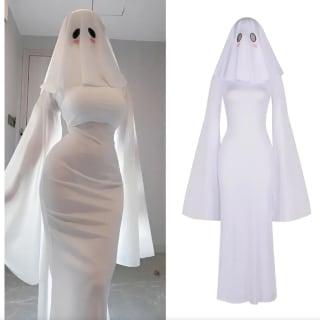 Disfraz de Fantasma Mujer por $169.99 en Amazon