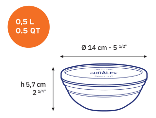Duralex Freshbox boîte de conservation ronde 50 cl pour 1,50€ chez Duralex