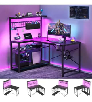 Escritorio Gamer FURRIFIC L con LED RGB por $1,699 | Mercado Libre