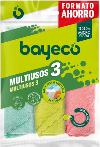 Bayeco Pack Bayetas Multiusos 3 Unidades por 0,95€