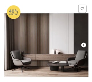 1 Quanti Akoestische Lattenwand - Walnoot - 244x52cm voor €22,67 bij Praxis