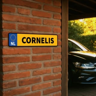 50% korting NIEUW: Gepersonaliseerde kentekenplaten met eigen foto – €22,47