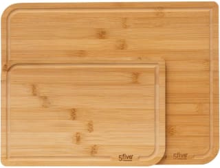 Lot de 2 planches à découper bambou - 5five à 7,90€