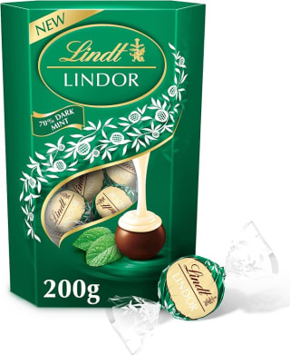 Lindt Lindor Dark Mint Chocolate Truffles 200g for £7.50 at Amazon