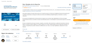 Gratis Don Quijote de la Mancha en Amazon