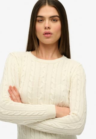 Superdry Essentials Slanke Kabeltrui (dames) voor €12,75 bij Bol