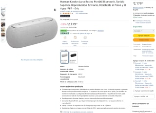 Bocina Harman Kardon Luna por $1,852 | Amazon (Banorte)