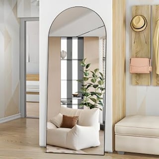 Elemango Espejo de Cuerpo Entero arqueado 165 x 60 cm por 59,99€ en Amazon