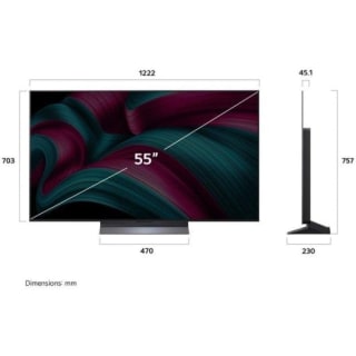 TV LG OLED evo OLED55C57LA 55" 4K UltraHD 120Hz pour 871,74€