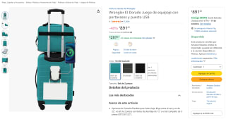 Wrangler El Dorado juego de equipaje 2 piezas por $892 en Amazon