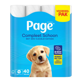 Page Compleet schoon (40 rollen) voor €10 bij Poiesz