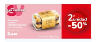 San Valentín Segunda Unidad al-50% en Carrefour.