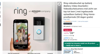 RING Battery Video Doorbell - Slimme deurbel voor €39,99 bij Amazon